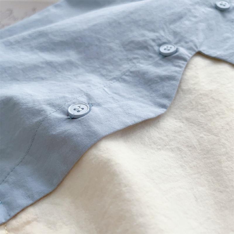 Áo Liền Quần Tay Ngắn Thoáng Khí In Hình Chú Voi Dễ Thương Thời Trang Mùa Hè Cho Bé Trai