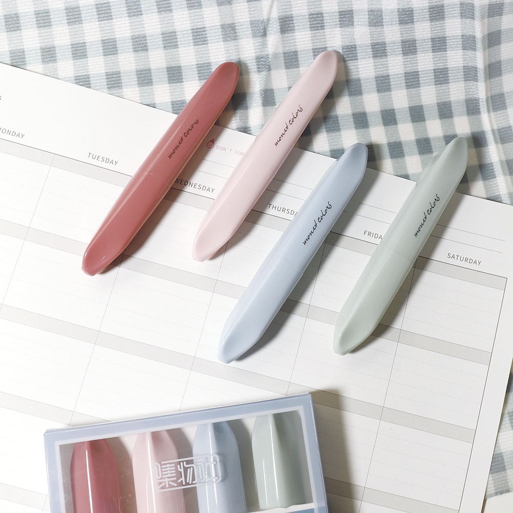 Sét 4 cây bút highlight MONET xinh xắn màu kẹo ngọt Bút Đánh Dấu Màu Pastel Cho Học Sinh