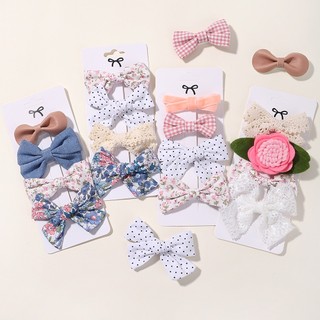 Set 4 kẹp tóc nơ bướm dễ thương cho bé gái