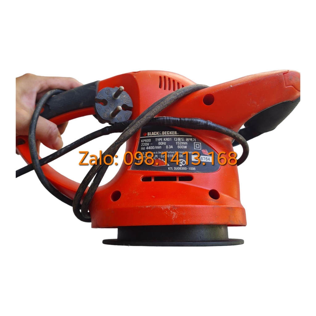 Máy đánh bóng ô tô 60W Black & Decker - Hàng hãng 100% - KP600 - TYPE KR01
