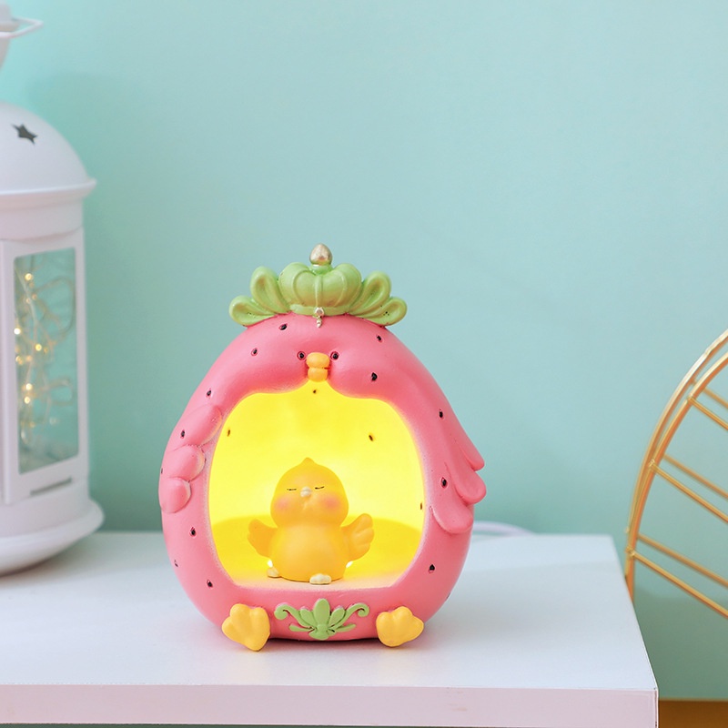Đèn Ngủ Để Bàn Hình Thú Cưng Hoạt Hình Bằng Nhựa resin Dễ Thương Sáng Tạo Dùng Trang Trí Phòng Ngủ
