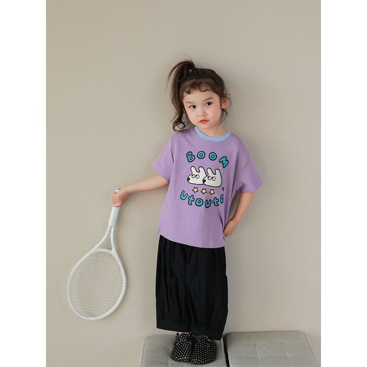 Quần Dài Xếp Ly Màu Trơn Phong Cách Hàn Quốc Thời Trang Mùa Xuân Cho Bé Gái