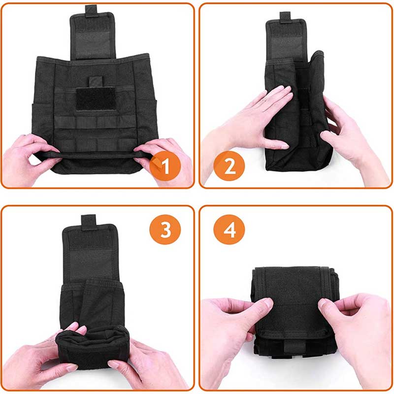 Túi Đựng Dụng Cụ Sơ Cứu Y Tế EDC Đeo Thắt Lưng Có Thể Gập Lại Tiện Dụng