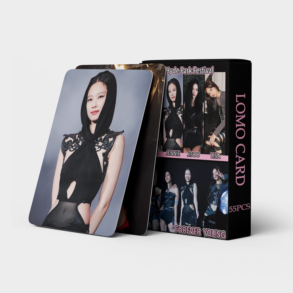 Hộp 55 Ảnh Lomo Card JENNIE LISA JISOO Ros Kpop Blackpink