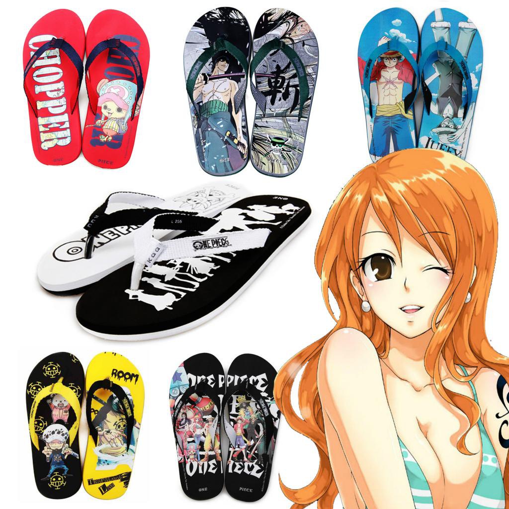 Dép Xỏ Ngón Đi Biển Thời Trang Mùa Hè Phong Cách Bán Sỉ Anime One Piece Đơn Giản