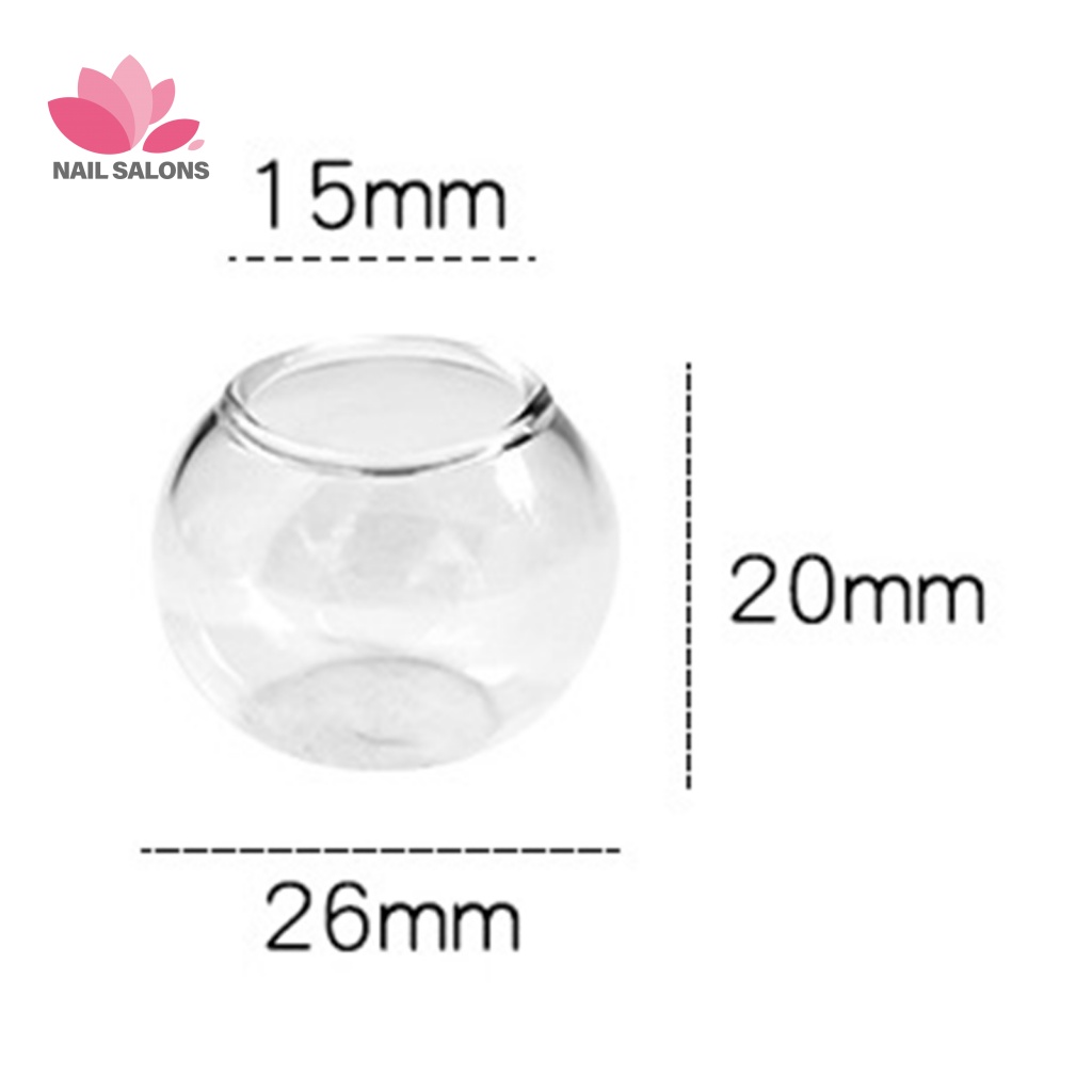 Bát Thủy Tinh Mini Màu Trong Suốt Trang Trí Bể Cá