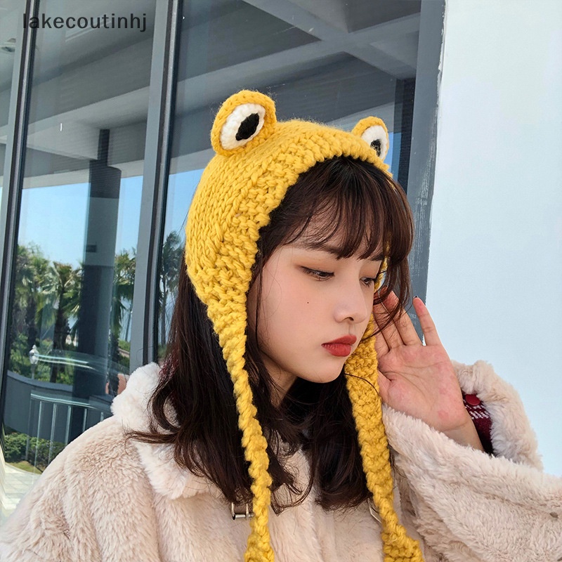 Mũ Dệt Kim Hình Ếch Con Phong Cách Hàn Quốc Đáng Yêu Cho Nữ