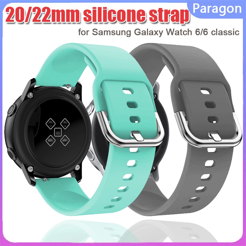 Dây Đeo Silicon 20mm 22mm Cho Đồng Hồ Thông Minh Samsung Galaxy Watch 5 6 4 40mm 44mm Galaxy Watch 6 classic 43mm 47mm