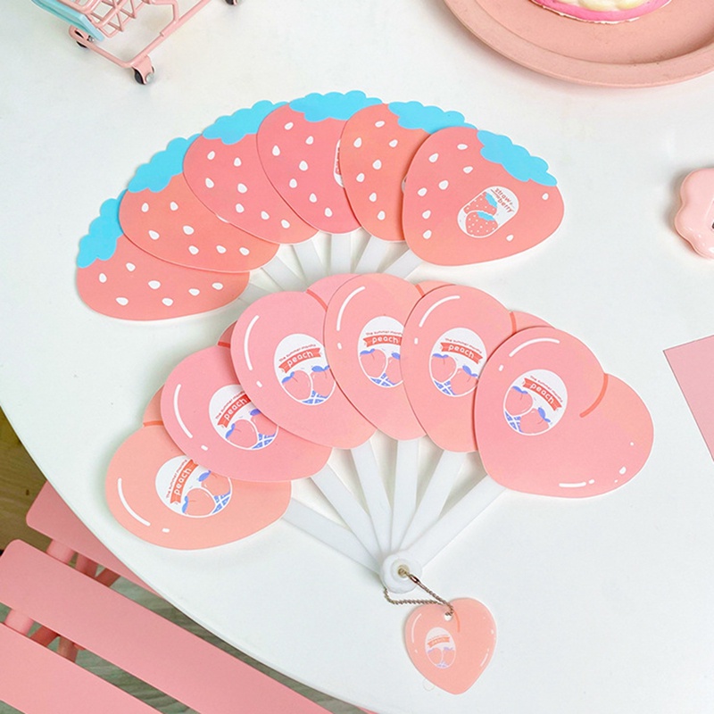 Quạt Xếp mini Hình Thỏ Hoạt Hình Dễ Thương