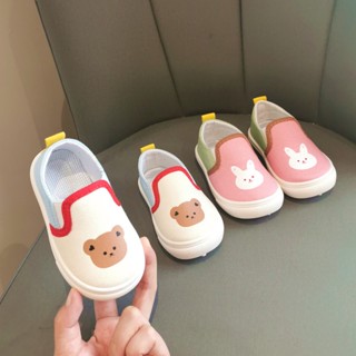 Giày Lười Vải Canvas Đế Mềm Nhẹ In Họa Tiết Hoạt Hình Thời Trang Xuân Thu Cho Bé Trai Và Gái