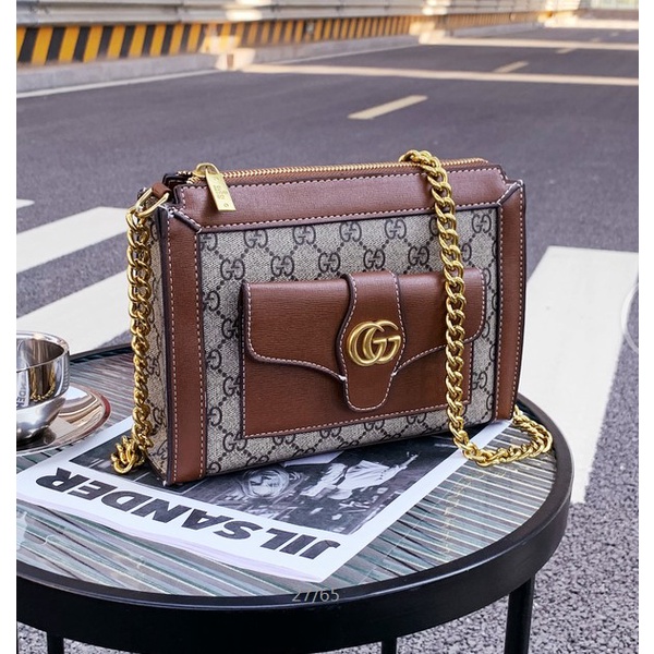 8988gucci giản dị thanh lịch đơn giản túi đeo chéo phong cách anh nam và nữ túi đựng điện thoại di động m