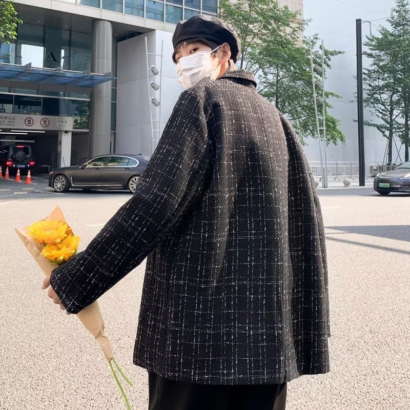 2023 New fashion áo khoác tròn sọc tay dài dáng rộng màu sắc đơn giản thoải mái hù hợp nam nữ chất nỉ bông cao cấp