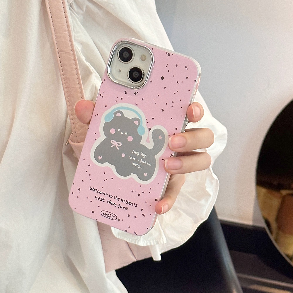 Ốp Điện Thoại Cứng In Hình Mèo Cho IPhone 11 12 12Pro 12ProMax 13 13Pro 13ProMax 14 14Pro 14ProMax