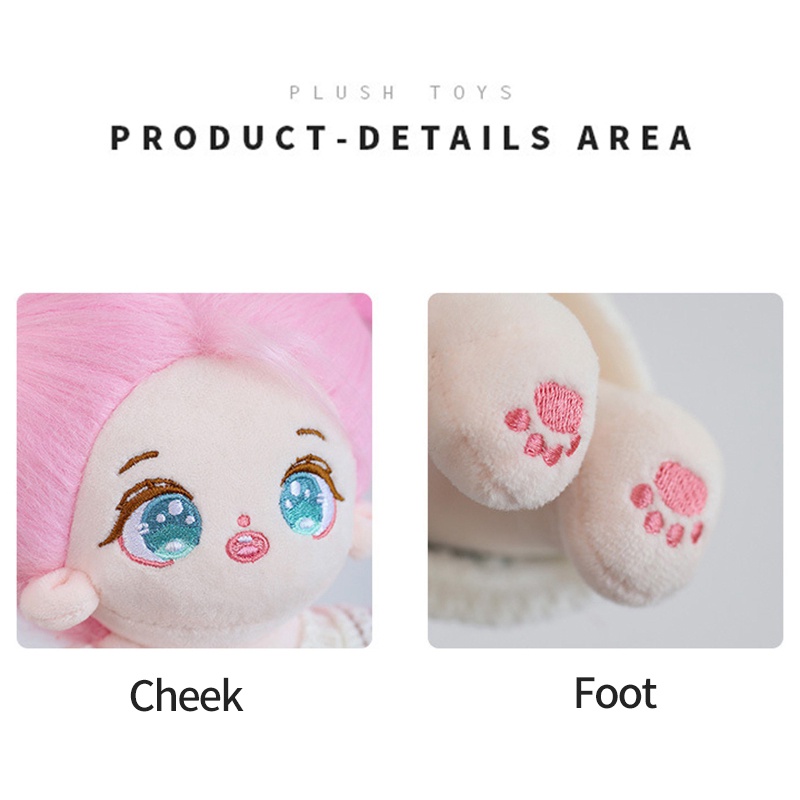 Búp Bê Đồ Chơi Nhồi Bông Tiktok 20cm Làm Quà Sinh Nhật Sáng Tạo DIY