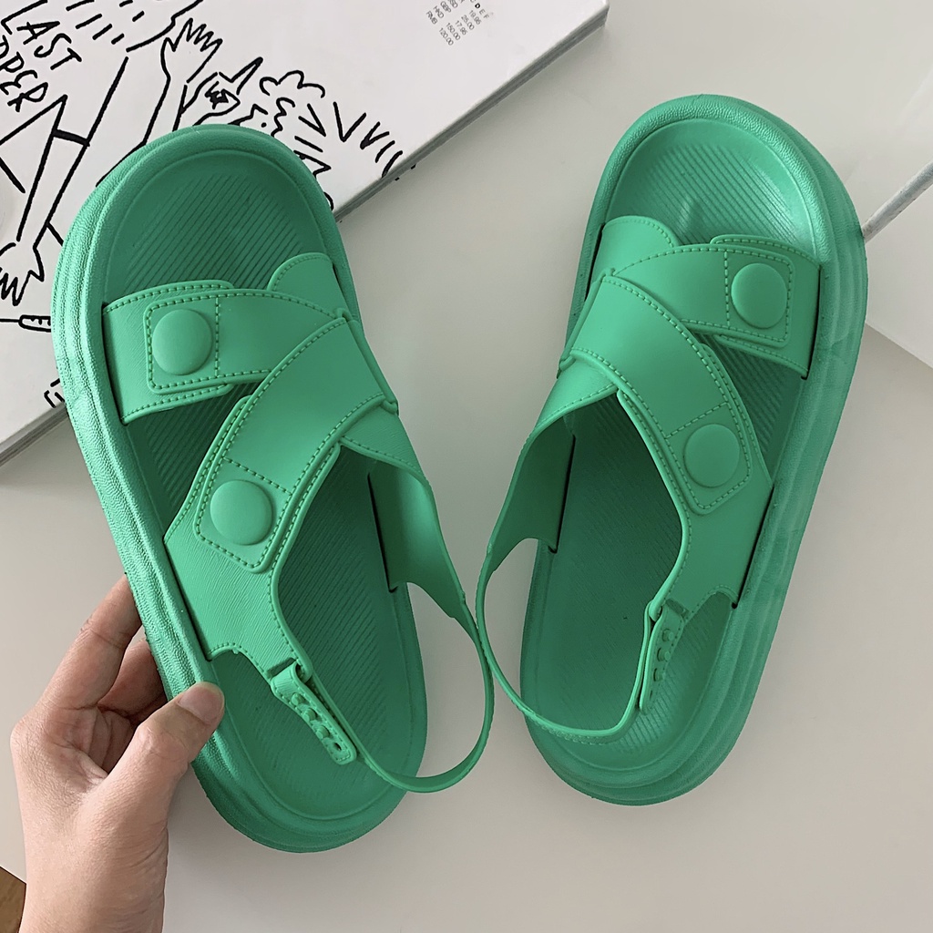 HHH  Dép sandal nữ Hở Ngón Đế Dày Có Quai Cài 2023NEW Mùa hè Kiểu Dáng Thời Trang Stylish Phong cách ins fashion B98G0P4 37Z230910