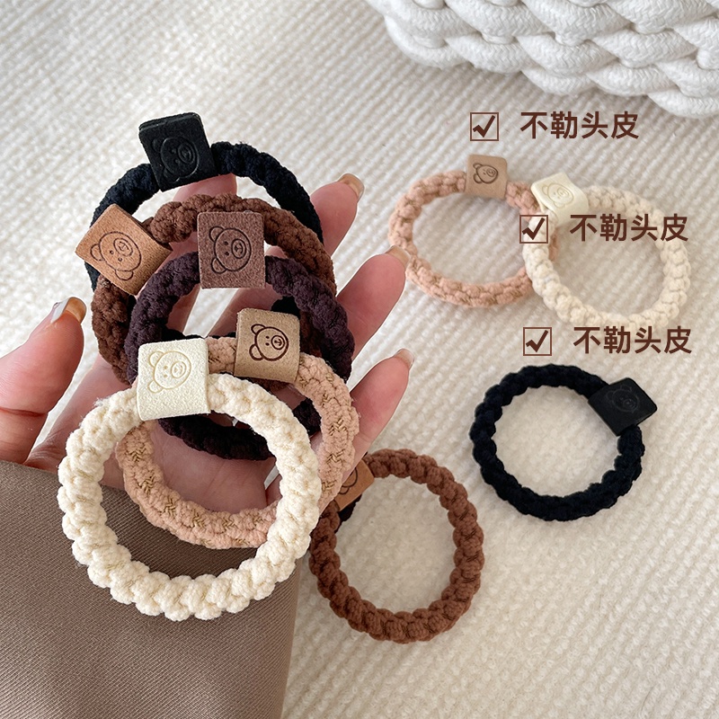 Dây Buộc Tóc Cao Su Co Giãn Không Đường May Thiết Kế Đơn Giản Cho Người Lớn