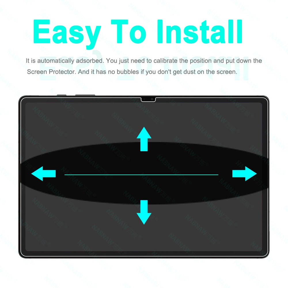 2 gói bảo vệ màn hình kính cường lực hd anti-scratch cho samsung galaxy tab s9 + wifi 5g 12,4 inch s9 plus tablet screen film