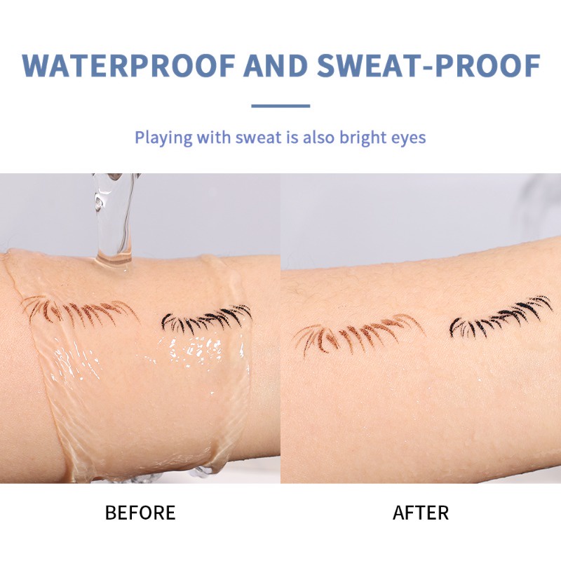 Long-lasting smooth liquid eyeliner pencil / waterproof quick drying non-smudge easy to color black eye liner pen mỹ phẩm trang điểm