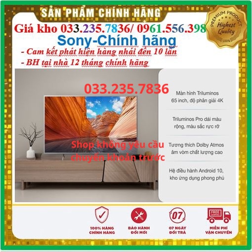 [NEW] Smart Tivi Sony 65 Inch 4K XR-65X95J &lt; Chính hãng BH:24 tháng tại nhà toàn quốc&gt; - Mới 100%- Mới 100%