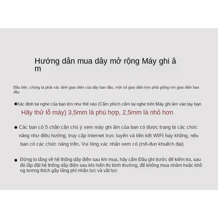 Dây cam lùi 10m 5 chân dành cho cam hành trình
