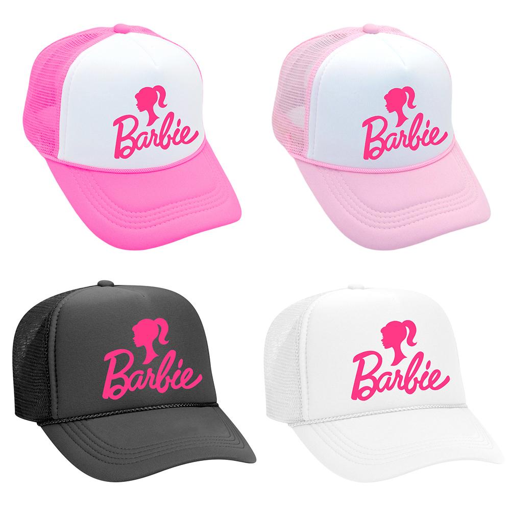 Barbie phong cách màu hồng mũ bóng chày ins phong cách hot girl mũ dễ thương mũ thường ngày bên trucker mũ lưới mũ snapback mũ bóng chày mũ có thể điều chỉnh