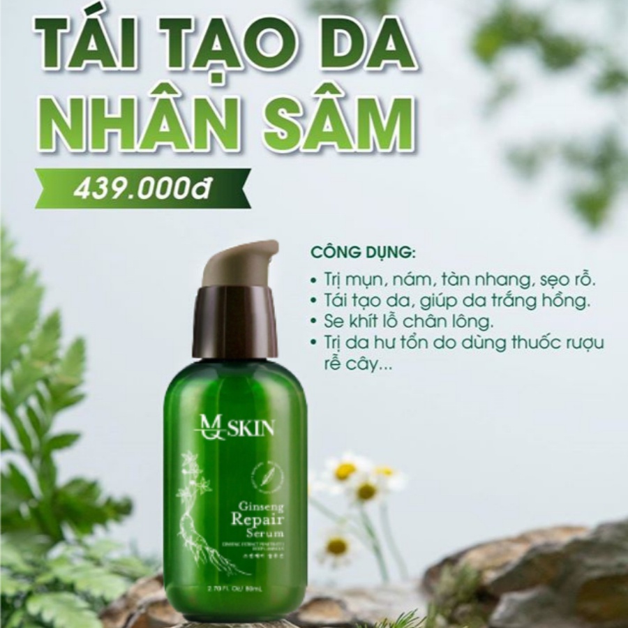Serum tái tạo da nhân sâm ginseng repair MQ Skin 80ml