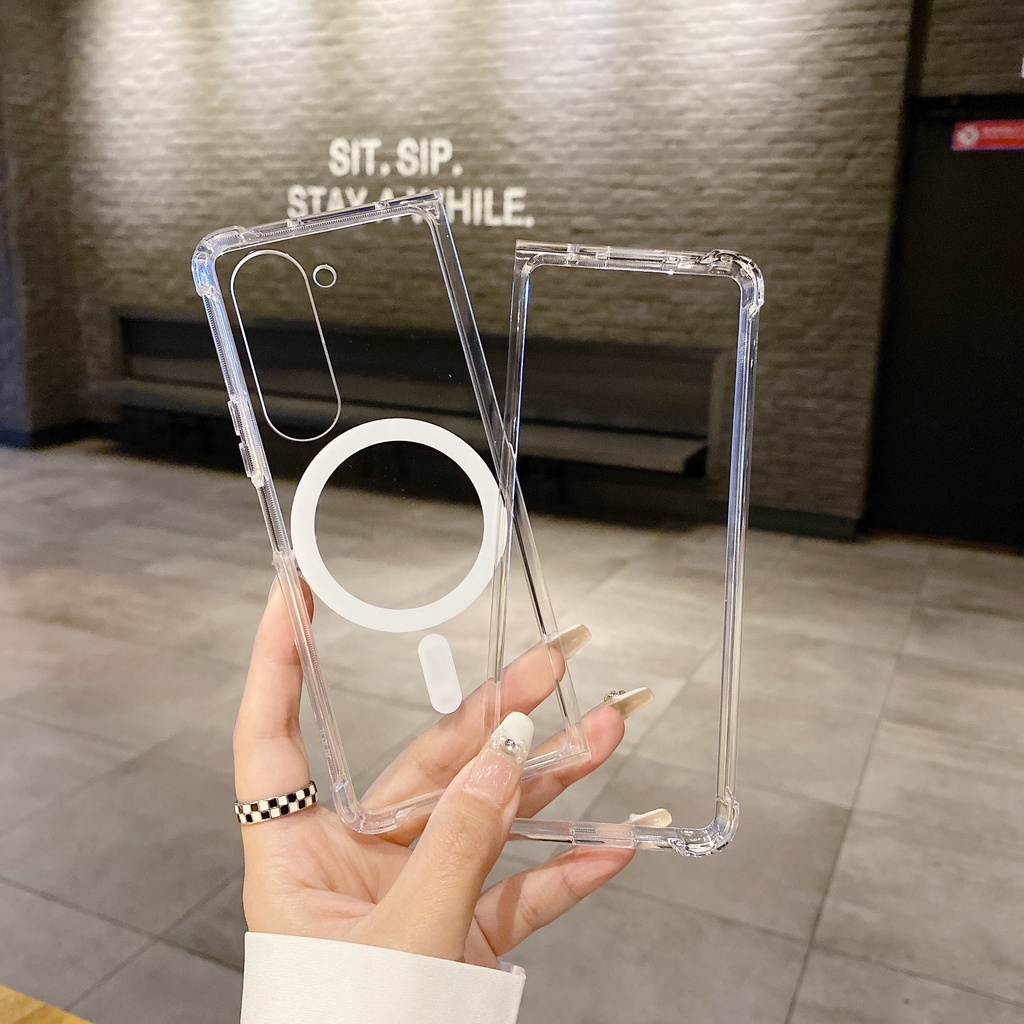Ôp Điện Thoại Trong Suốt Chống Rơi Cho samsung galaxy z fold 5 z fold5 Ốp