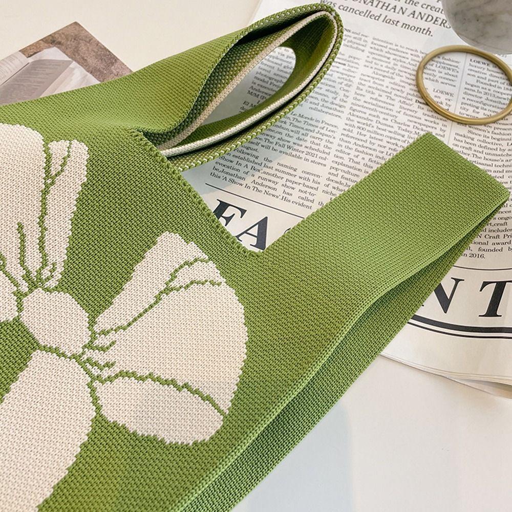 Pinou Túi Xách Dệt Kim Thắt Nơ Đeo Cổ Tay Phong Cách vintage Dành Cho Nữ