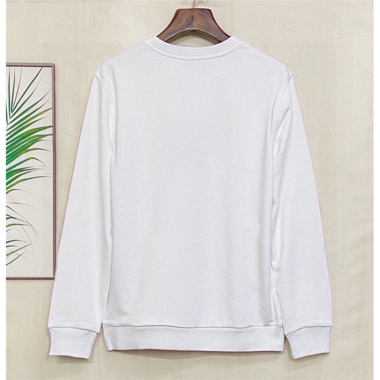 L0uis Vu1tt  Logo hoạt hình mới của nam giới áo len dài tay thêu cotton crewneck s-4xl