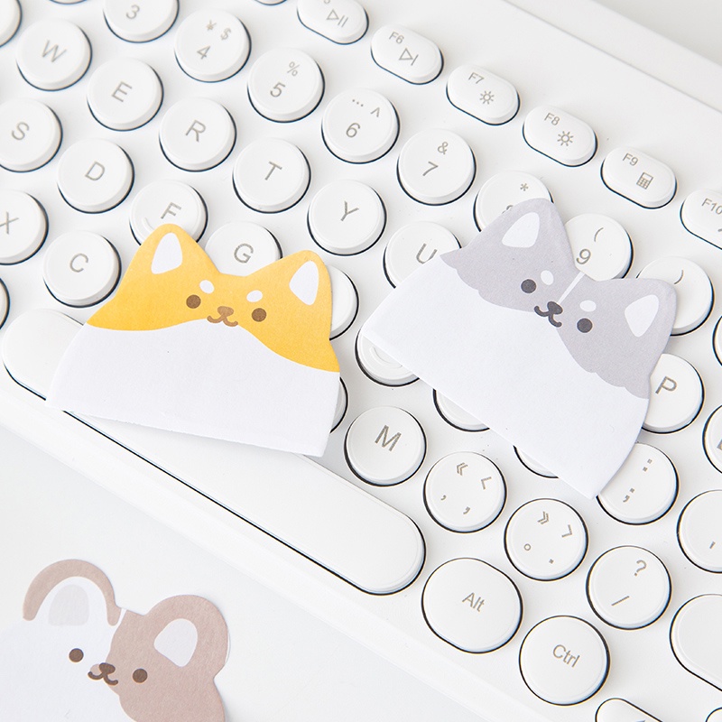 Set 45 Tờ Giấy Ghi Chú Họa Tiết Thú Cưng Hoạt Hình Dễ Thương