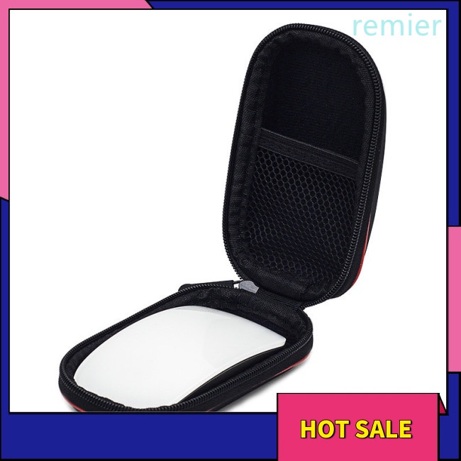 Re portable eva mouse storage bag case box fashion cover protection with high-quality zipper tương thích cho magic mouse