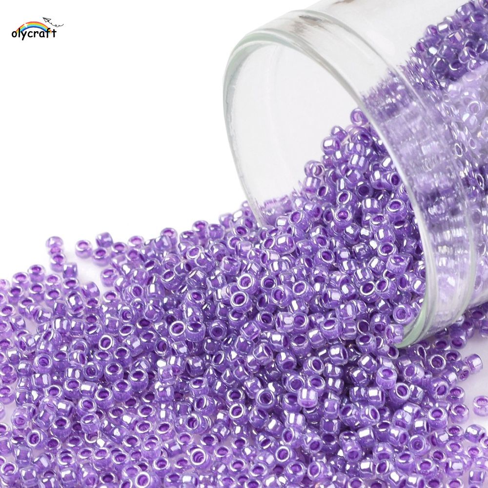 1bottle toho hạt giống tròn hạt giống nhật bản ceylon gladiola / đục ab lavender / lustre rose / white / turquoise 15/0 1,5mm lỗ: 0,7mm khoảng 3000 chiếc / chai 10g / chai
