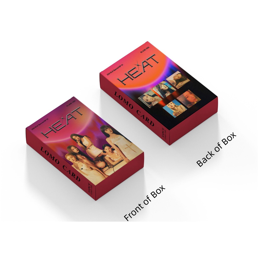 I-DLE Album HEAT Photocard G I-DLE I FEEL Butterfly Ver & QUEEN VER 2023 SEASON'S GREETINGS & I LOVE 2022 Latest GIDLE Queencard Lomo Card
