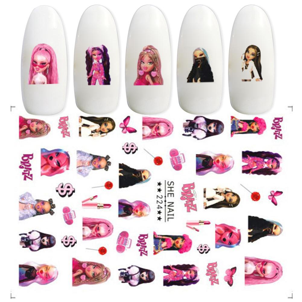 2023 phim hoạt hình mới barbie nail sticker nail sticker r8l6