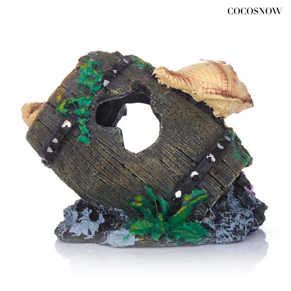 Bể cá bằng nhựa nhân tạo thùng cá bể cá nhà tôm trang trí hang động