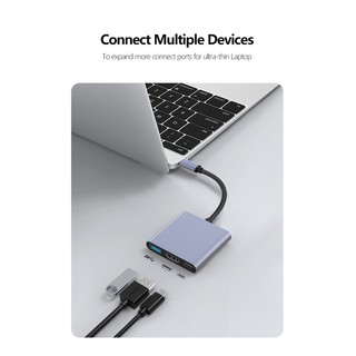 3in1 multi-function usb c docking station type c to hdmi 4k pd usb 3.0 c usb-c dock type-c hub adapter for laptop switch phone tablet