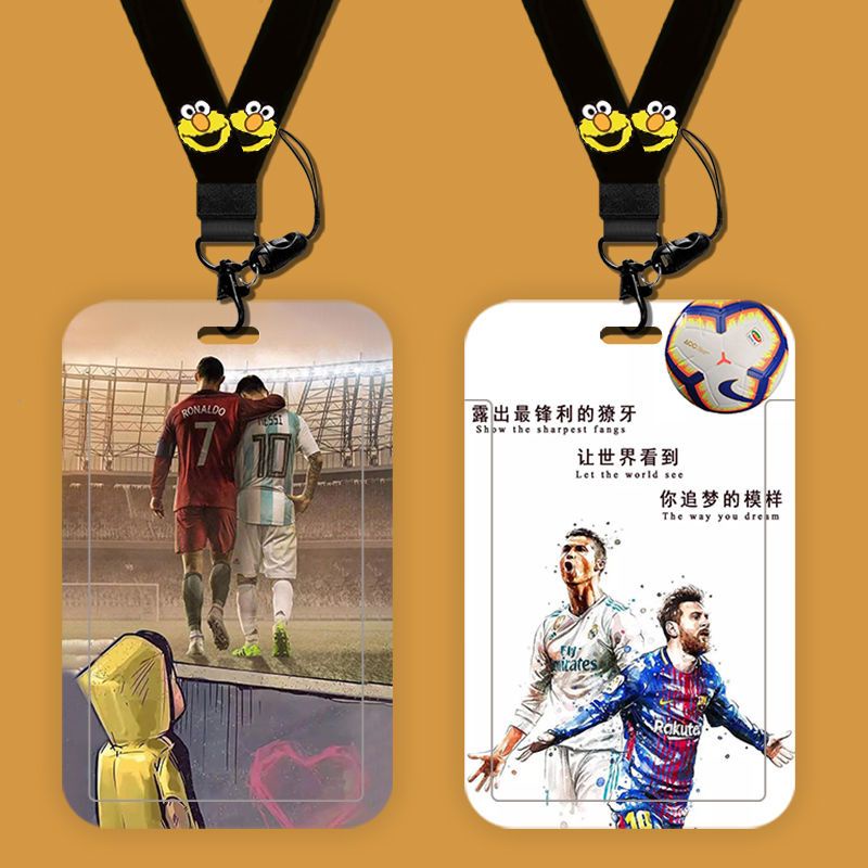 Ví Đựng Thẻ ID Bằng ABS Cứng Hình Ngôi Sao Bóng Đá Cho Học Sinh Giá Đỡ