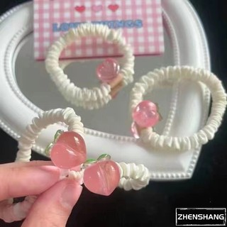 Dây buộc tóc quả đào dễ thương