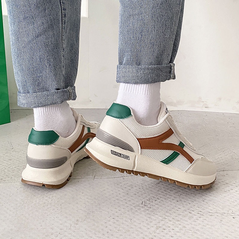 Miss o3o Giày Thể Thao Nữ Nữ Đế Dày đáy phẳng Đế Siêu Nhẹ Thoáng Khí Retro Thời Trang Thiết Kế Mới Cho Nữ 34Z080703