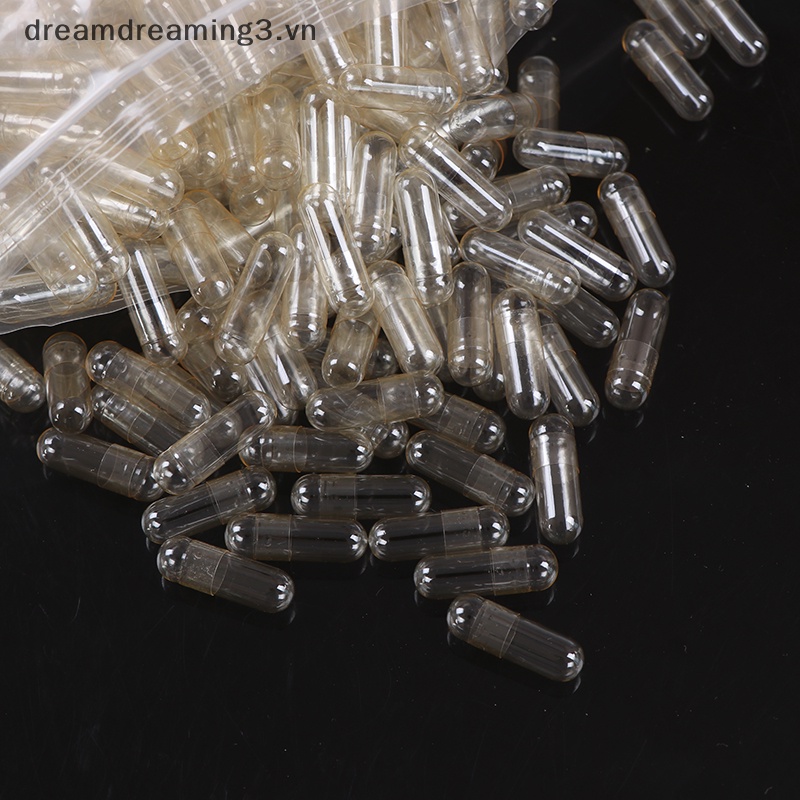 2#0#00# 100pc rỗng gela capsule thuốc viên nang thuốc rỗng trong suốt.