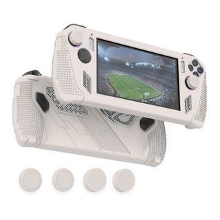 Đối với asus rog ally game console case soft silicone protection cover anti-scratch protector shell sleeve and fourthumb grip caps game phụ kiện