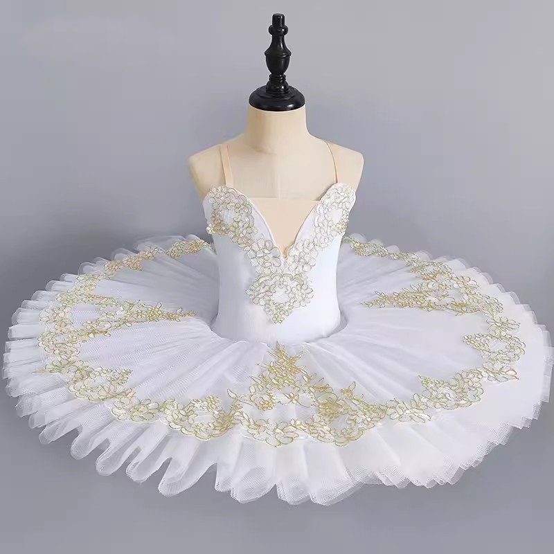 Cô gái ballet trang phục trẻ em little swan lake váy biểu diễn chuyên nghiệp tutu gạc váy quần áo khiêu vũ mùa hè hồng xanh trắng