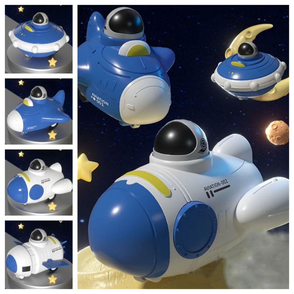 Diillan Đồ Chơi Xe Hơi Tàu Không Gian Tàu Không Gian Dạng Nhấn An Toàn Cho Bé Mẫu Giáo