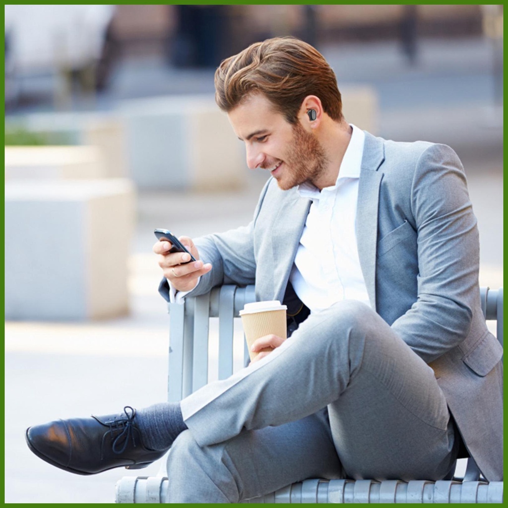 Tai nghe không dây màn hình led tai nghe không dây có màn hình led thời gian chơi công nghệ không dây 5.3 và rdavn