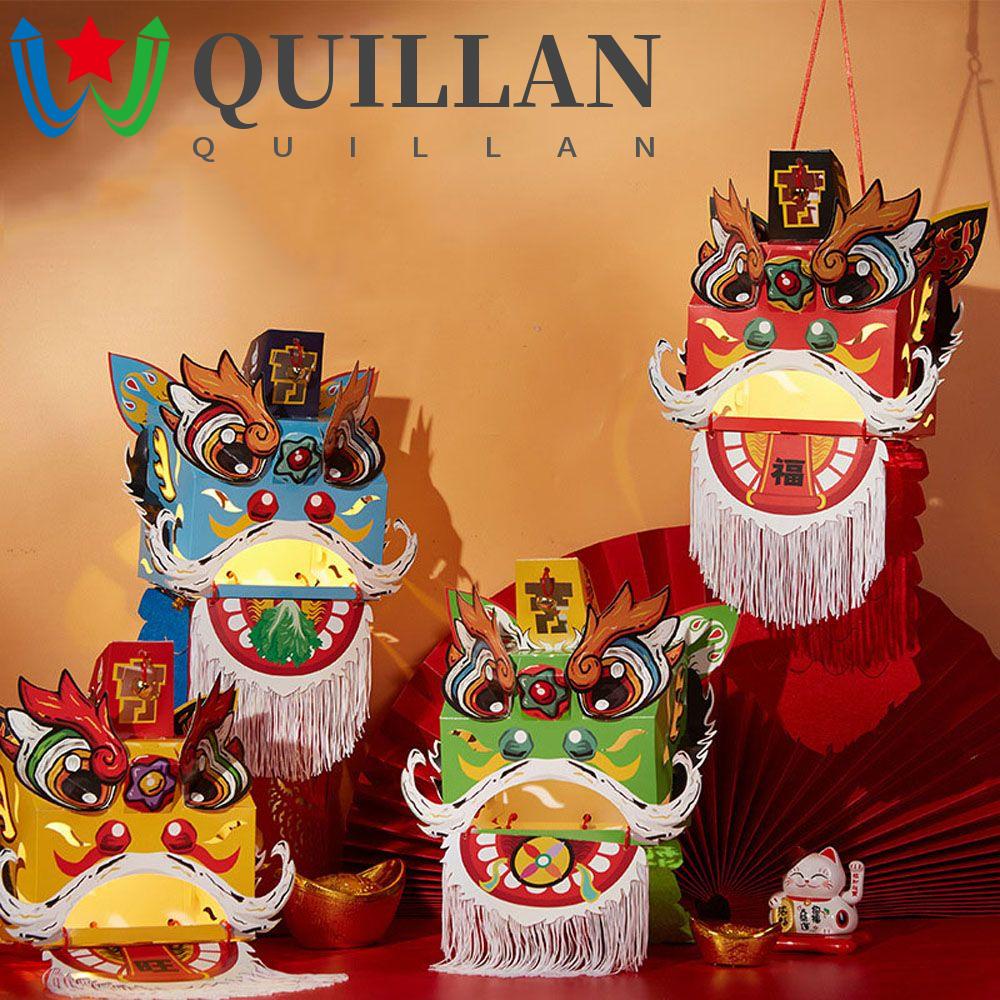 Lễ hội quillan đèn lồng làm bằng tay đèn lồng sư tử truyền thống lễ hội trung thu đồ dùng tiệc lễ hội quà tặng lễ hội trung thu đèn lồng