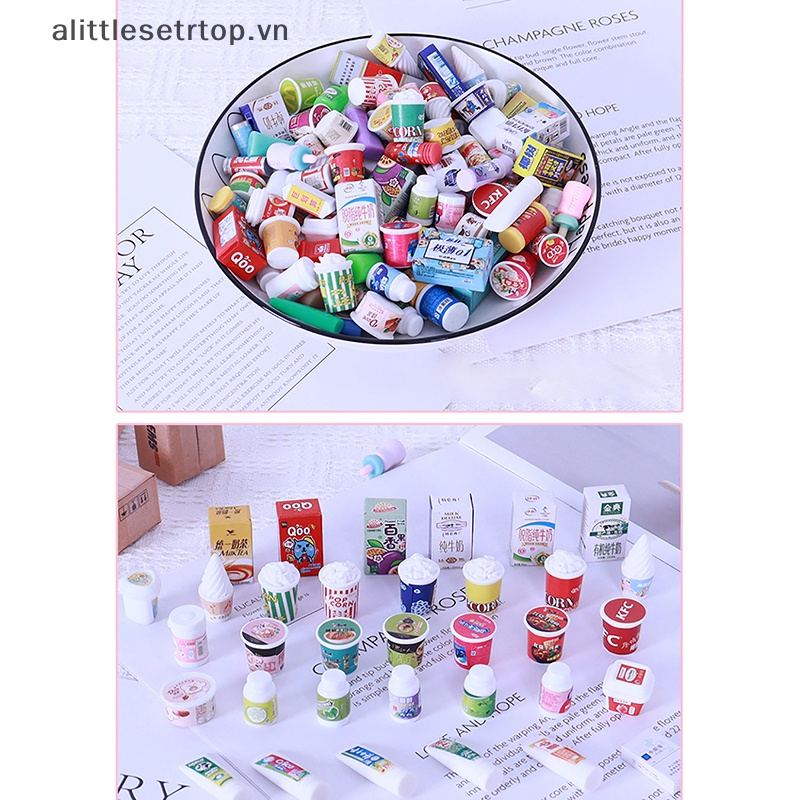 Alittlesetrtop dollhouse miniatures package mini express box food chai modle toys giả vờ chơi trang trí nội thất quà tặng bất ngờ.