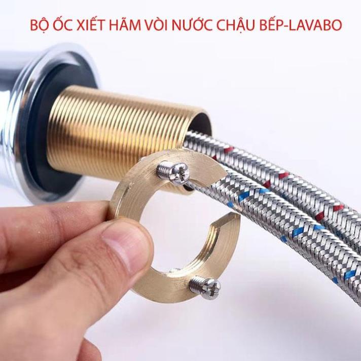 Ốc xiết chống lắc lư cho vòi chậu bếp, lavabo - Hợp kim - D32mm - Độ bền cao
