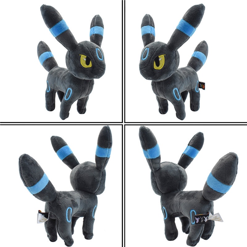 Gia đình evee mới tư thế đứng nhỏ evee búp bê sang trọng umbreon espeon jolteon flareon doll