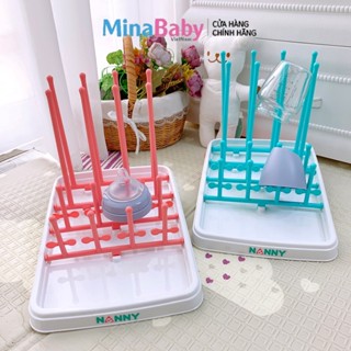 Khay úp bình sữa Nanny Thái Lan giá úp cốc ly chén bát cao cấp có nắp đậy