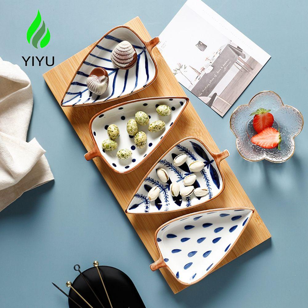 YIYU Bát gia vị gốm sứ sáng tạo đĩa nhỏ dụng cụ gia vị khay sushi bộ đồ ăn mini nước sốt món ăn